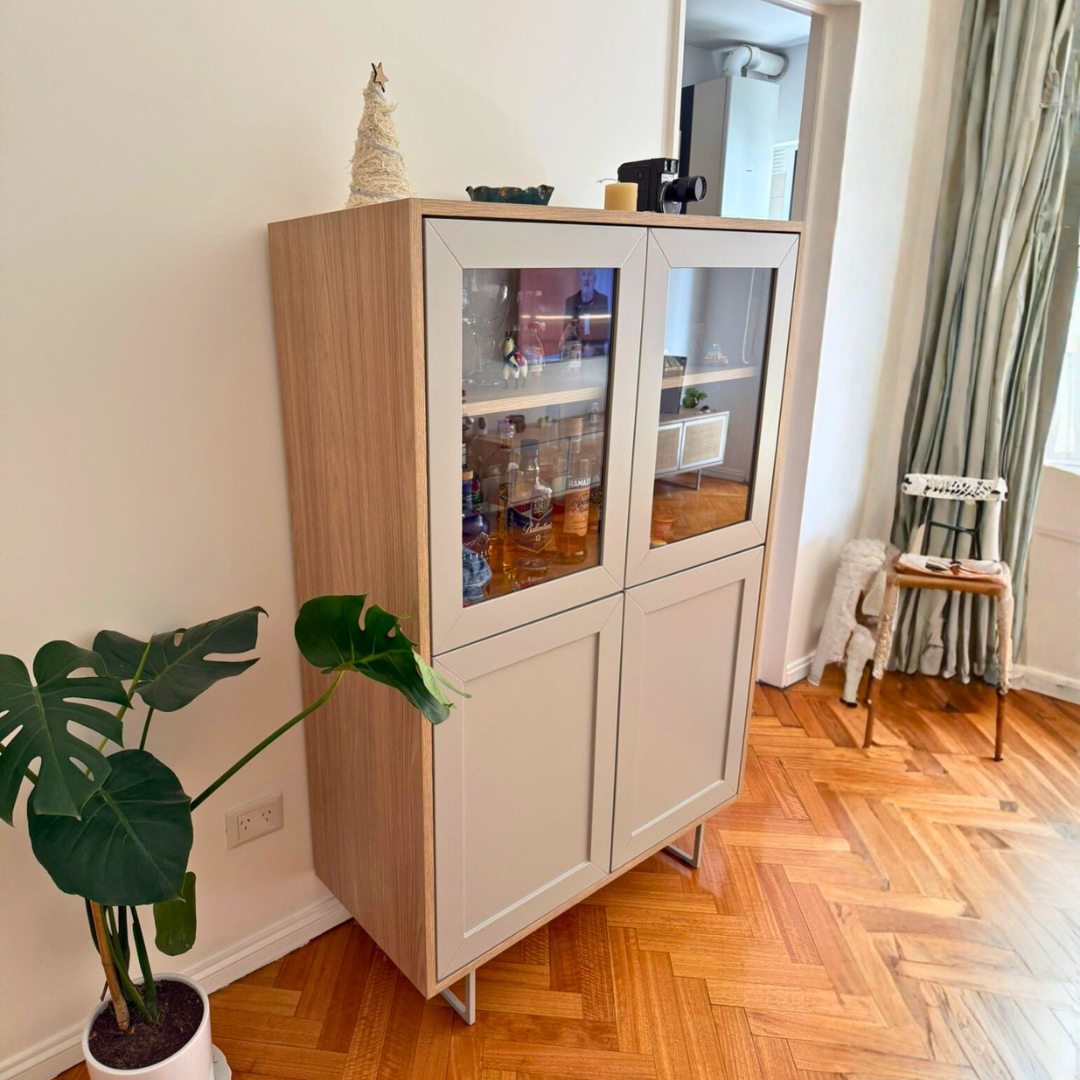 VITRINA NOIR / BAJA /  CAMELIA & CALIZA